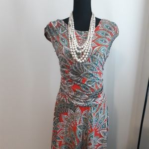 Orange Paisley Dress